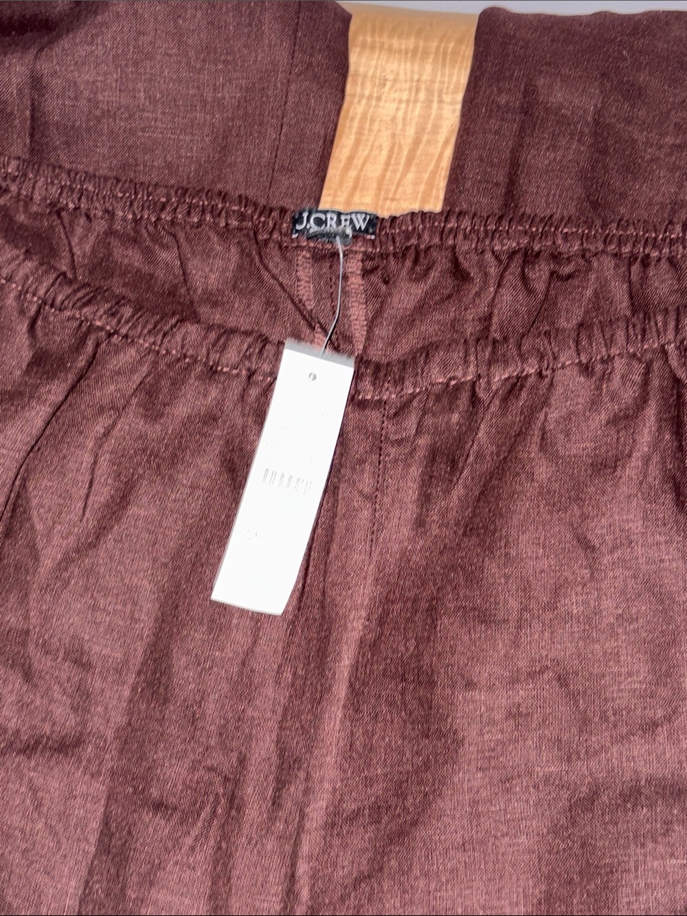 NWT J. Crew Cosmo pants linen wide-leg L tall LT - Picture 6 of 6